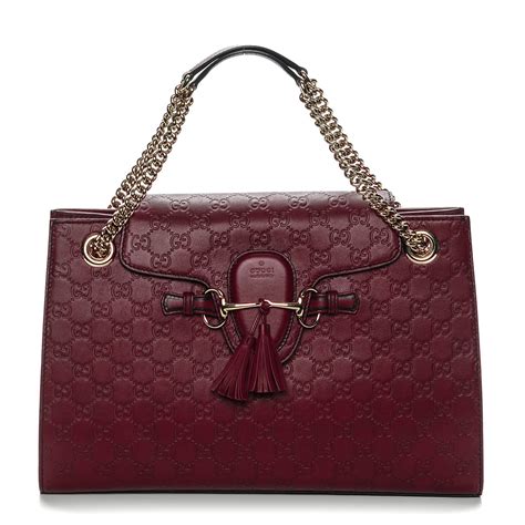 Gucci Guccissima Large Emily Chain Shoulder Bag 